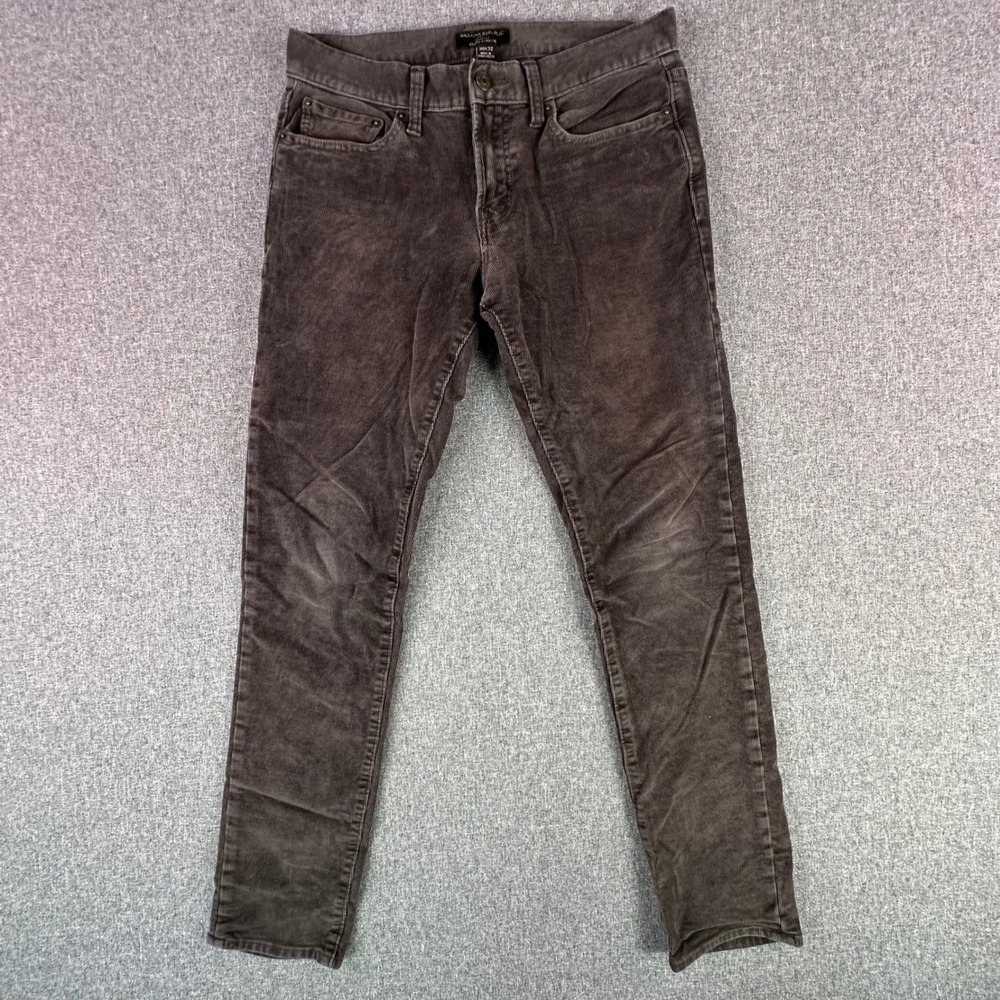 Banana Republic Pants Mens 30x32 Slim Fit Brown Corduroy 5-Pocket